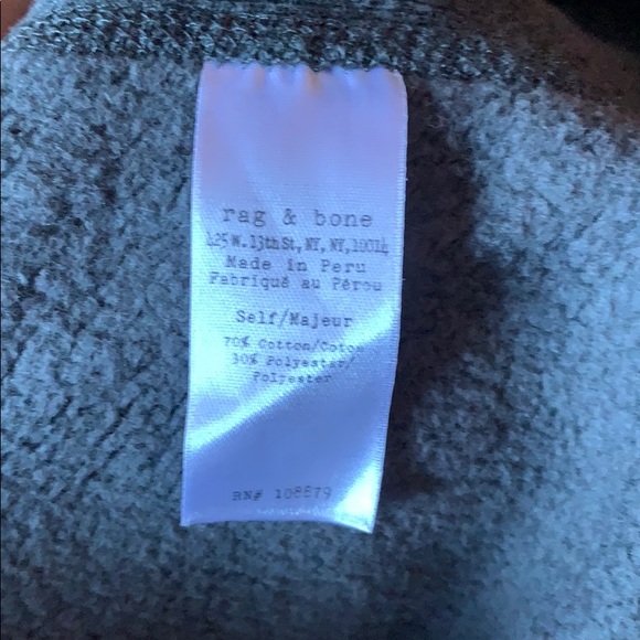 Rag and Bone Grey Sweatshirt - Picture 3 of 4